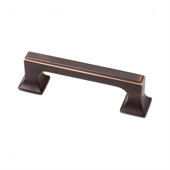 P20383-VBC Square Foot 3'' Pull - Bronze with Copper Highlights