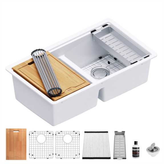 Quartz QUWS-880-WH White Double Equal