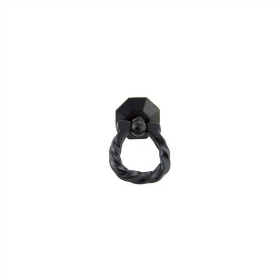 R-1701.BK Twisted Ring Pull Matte Black