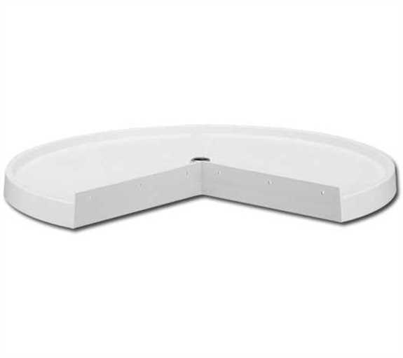 Pie Cut Shelf 24'' White Shelves