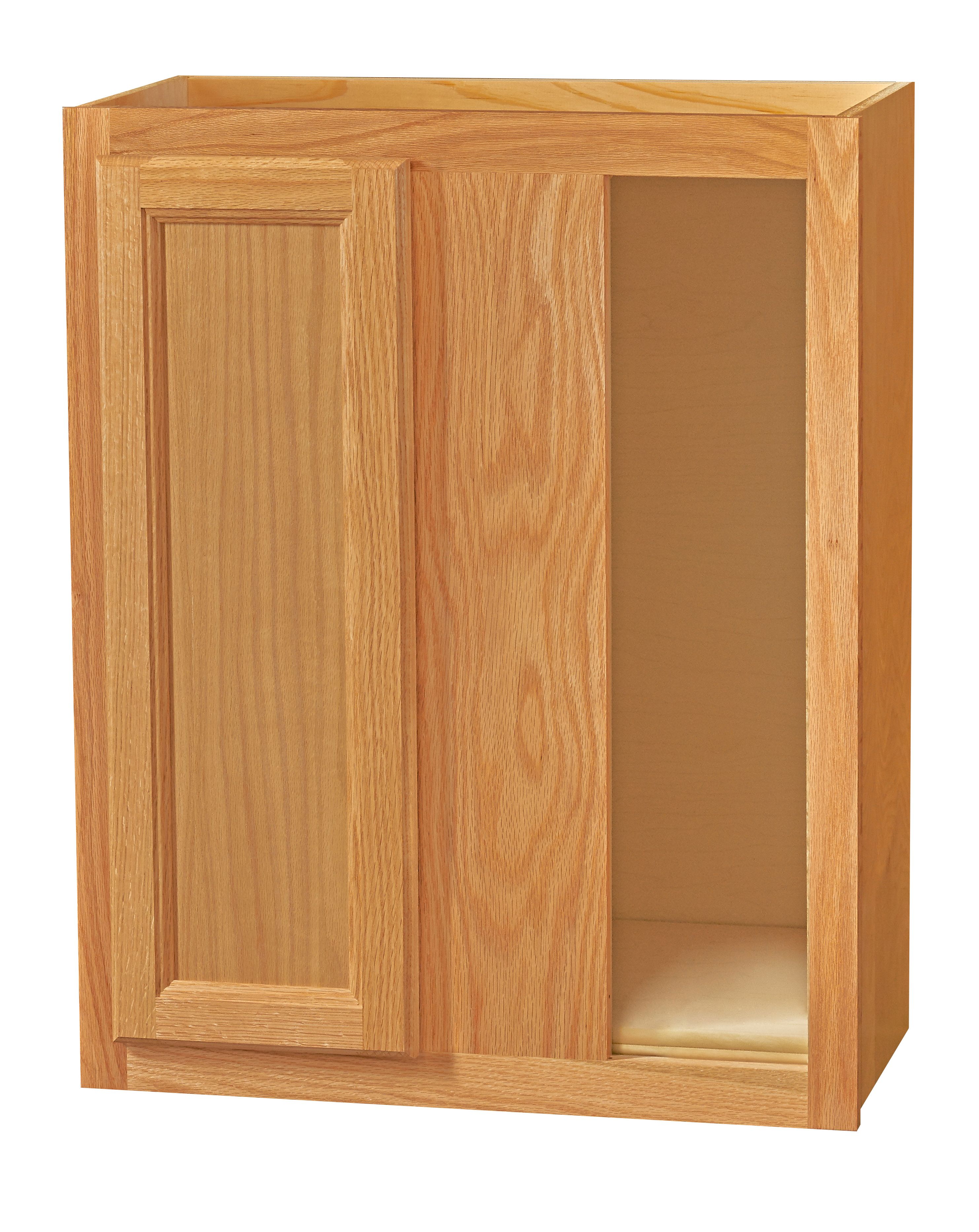 Kitchen Kompact KK CO 24WC 24WC Chadwood Oak Wall Corner Cabinet   24WC Chadwood 